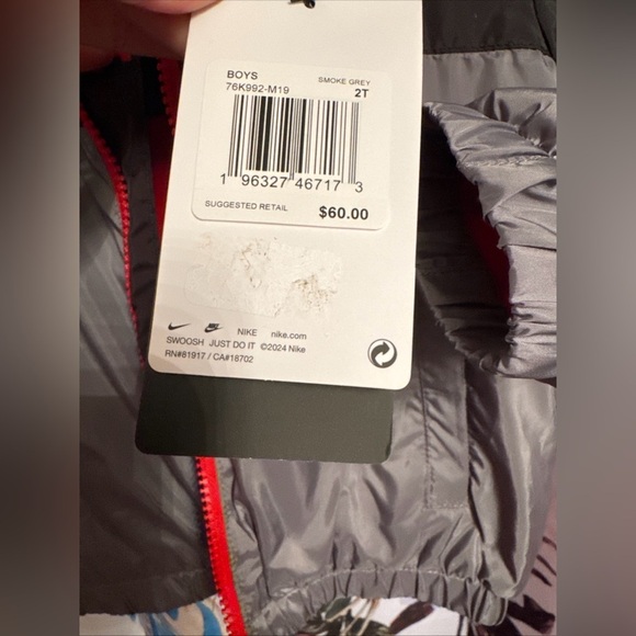 Nike Boy’s Fleece Lined Hooded Jacket NWT - Picture 8 of 10